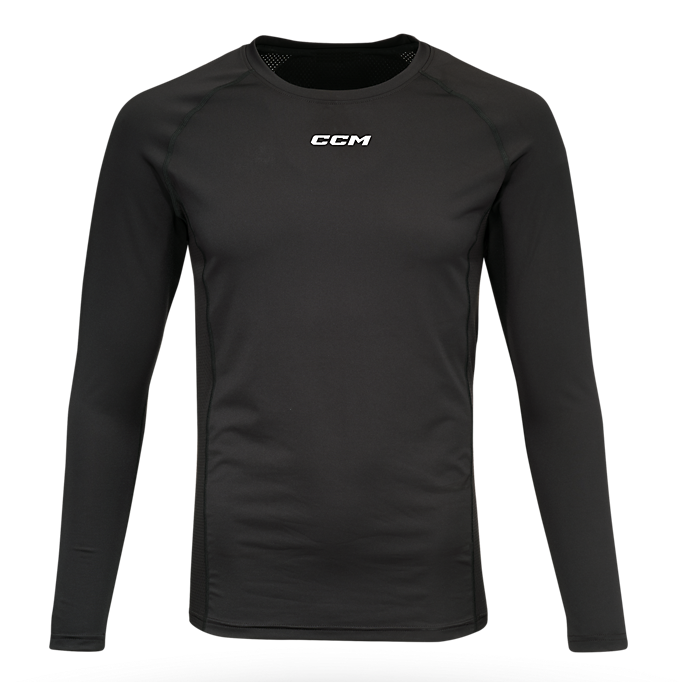 CCM - T-shirt de compression à manches longues Performance (noir)